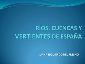 Vertientes Y Ríos