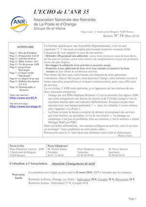 L'Echo de l'ANR 35 N° 54