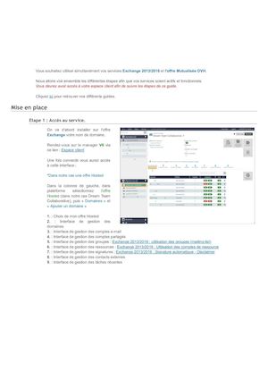 Utiliser Mon Offre Mutualisée Et Mon Offre Exchange 2013:2016 Simultanément Ovh