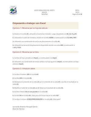 Excel Guia Ejercicios Practicos