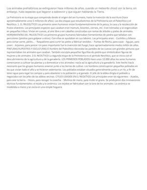 Animales De La Prehistoria