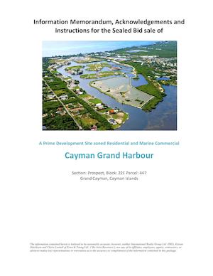Prime Low Density Residential and Marine Commercial Development Site - Cayman Grand Harbour