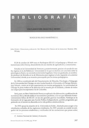Democracia Y Educacion; john dewey
