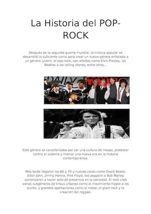 La Historia Del Pop Rock