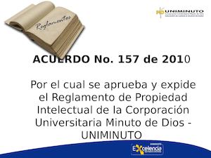 Reglamento Uniminuto DERECHOS DE AUTOR