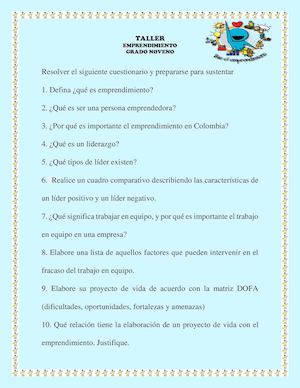 Taller Emprendimiento