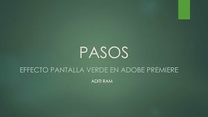 Pasos Croma Adobe Premiere