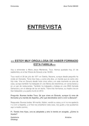 Entrevista a Txus Manterola