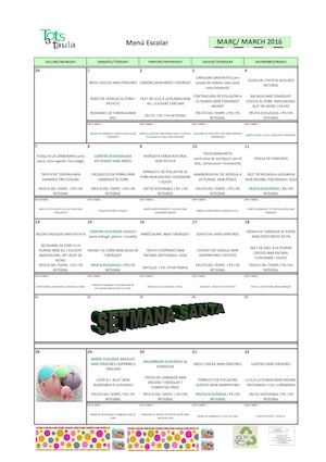 Menú MARÇ