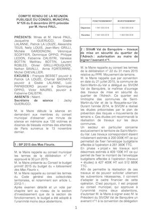 Conseil N°126 du 8 Decembre 2015