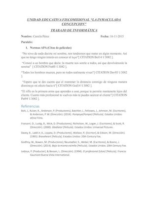 Normas Apa Peliculas