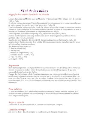 El Sí De Las Niñas