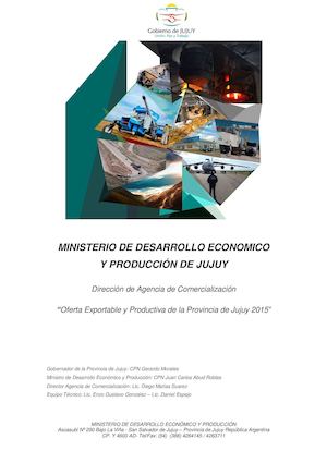 Oferta Exportable Y Productiva De Jujuy 2015 16