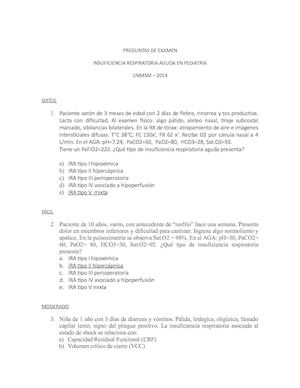 Preguntas De Examen Ira Unmsm
