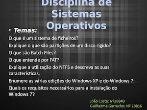 Sistemas Operativos Trabalho
