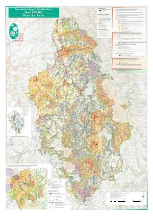 Plan du parc naturel régional Livradois-Forez