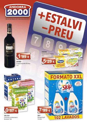 ANDORRA 2000:  CATÀLEG + ESTALVI - PREU