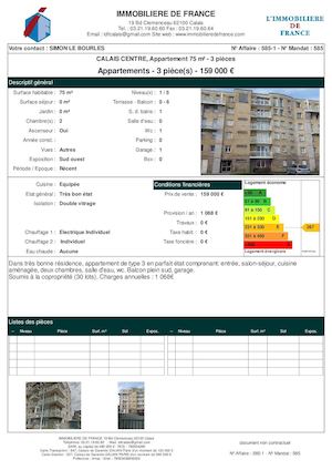 Appartement résidence Ronsard 2 chambres 77m2
