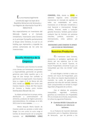 Inversiones Lárez Cisneros, C.A.