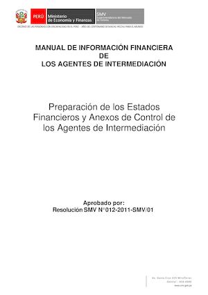 Preparacion De Los Estados Financieros