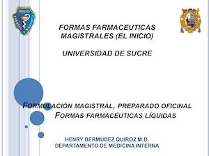 Formas Farmaceuticas Magistrales