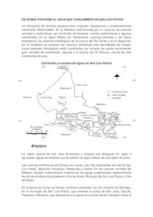 De Donde Proviene El Agua Que Consumimos En San Luis Potosí