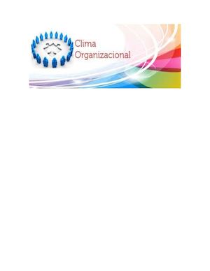 MANUAL CLIMA ORGANIZACIONAL