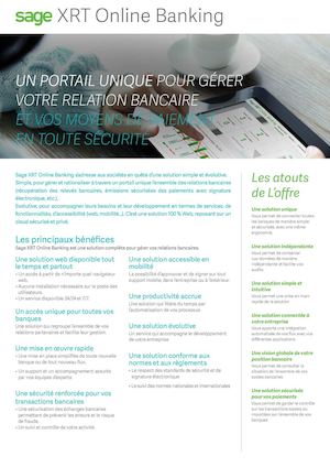 Fiche produit Sage XRT Online Banking