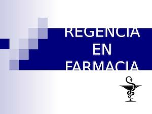 Diapositivas De Regencia En Farmacia