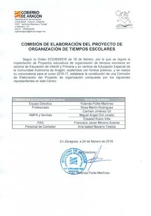 Comisión Proyecto
