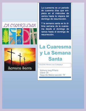 Cuaresma Y Semana Santa Informe