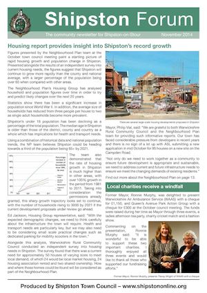 Shipston Forum - November 2014