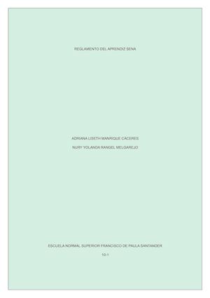 Reglamento Del Aprendiz Sena