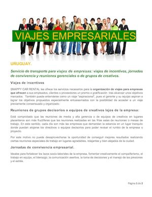 Viajes Empresariales Uruguay
