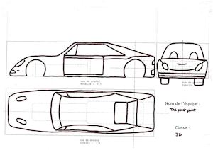The Pouet Pouet car croquis