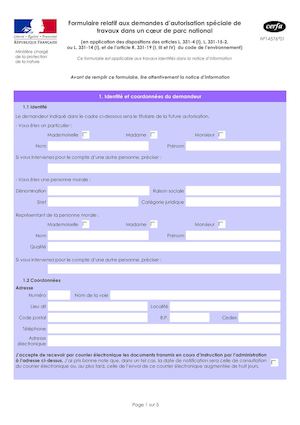 Calameo Travaux Autorisation Speciale Travaux Cerfa N 14576