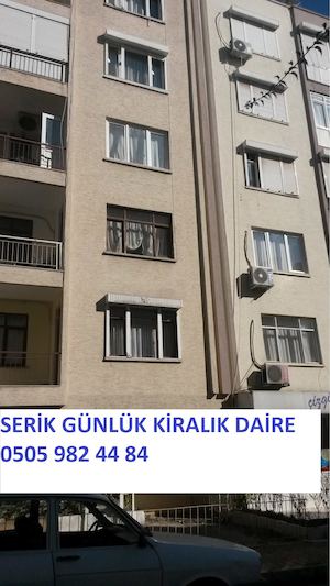 0505 982 44 84 serik günlük kiralık ev | serik günlük daire
