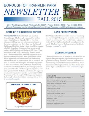 V12 Franklin Park Newsletter Summer15