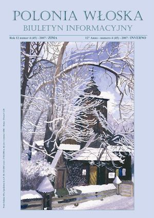 Rok 12 numer 4 (45) - 2007 / ZIMA 12° Anno - numero 4 (45) - 2007 / INVERNO