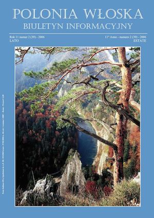 Rok 11 numer 2 (39) - 2006 LATO 11° Anno - numero 2 (39) - 2006 ESTATE