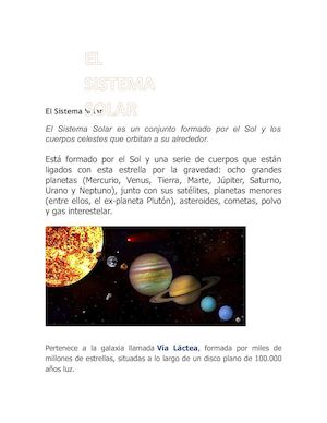 El Sistema Solar