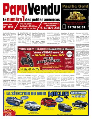 PARU VENDU DU 07 MARS 2016