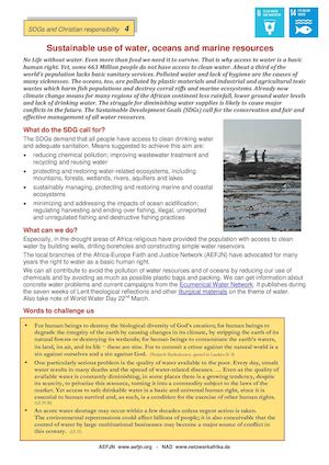 Sustainable Use Of Water, Oceans And Marine Resources