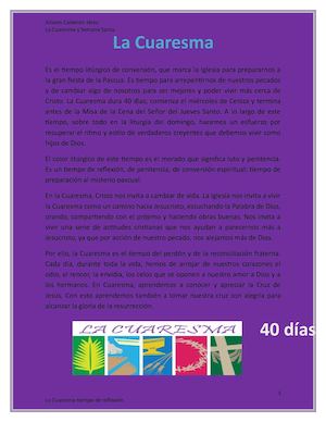La Cuaresma Y Semana Santa
