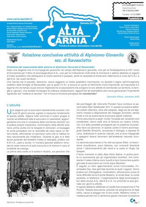 Giornalino Cai Alta Carnia Gennaio 2015