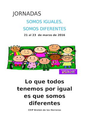 Jornadas Somos Iguales Somos Diferentes