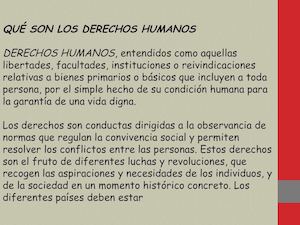 Qué Son Los Derechos Humanos