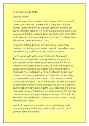 DIARIO PERSONAL 2º DÍA