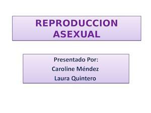 Reproduccion Asexual