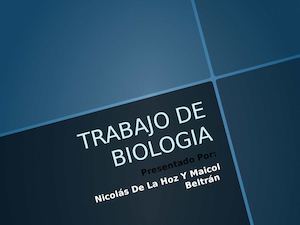 Trabajo De Biologia De La Hoz